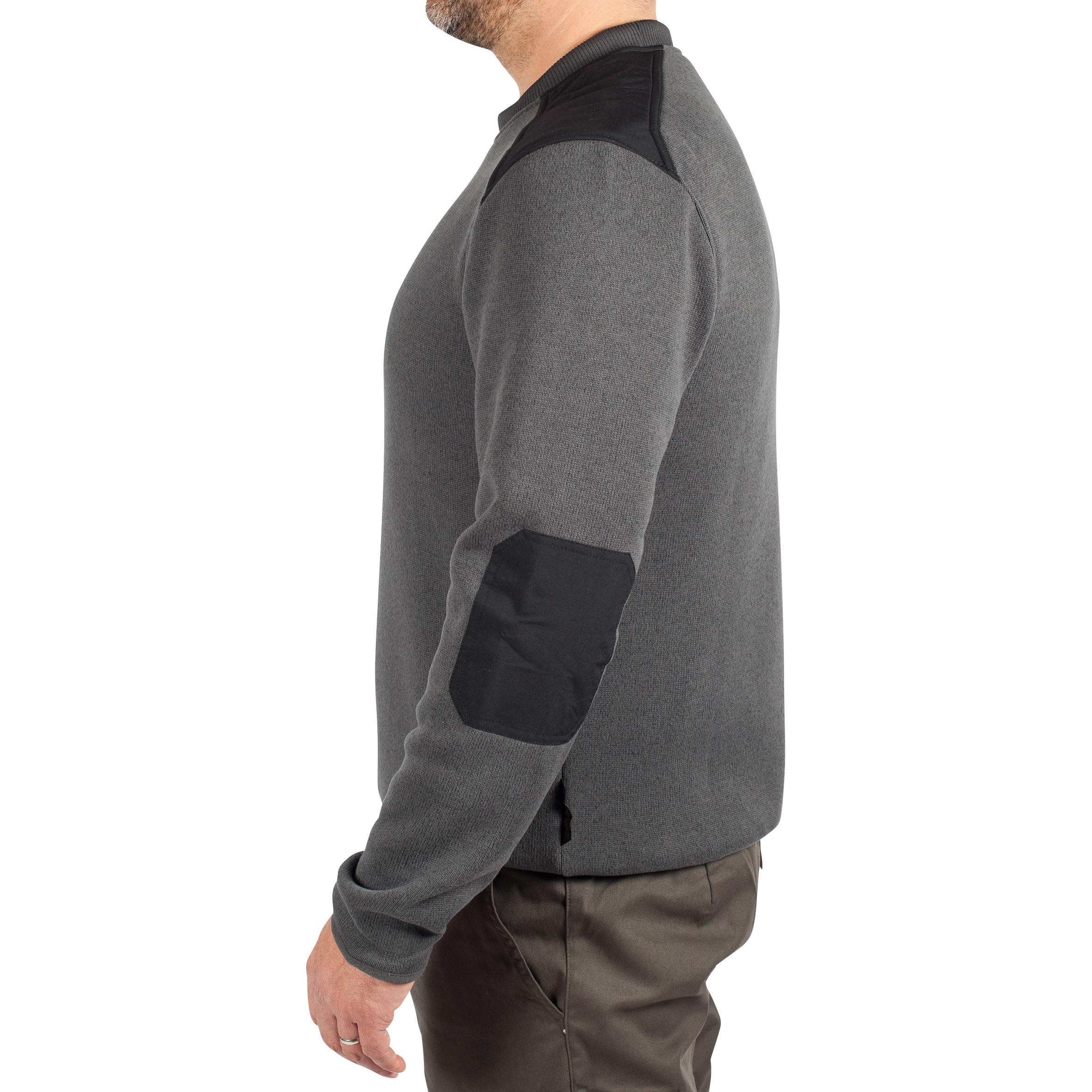 

Men's Pullover Sweater SG-300 Grey -  By SOLOGNAC | Decathlon