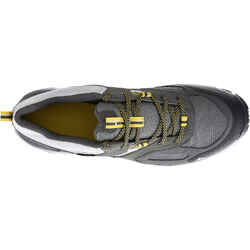 MH100 waterproof Men's Hiking shoes Grey Yellow