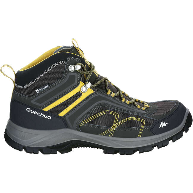 QUECHUA MH100 Mid Waterproof Men's Hiking Boots - Grey