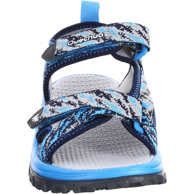 Kids’ Hiking Sandals MH120 TW  - Jr size 10 TO Adult size 6 - Blue