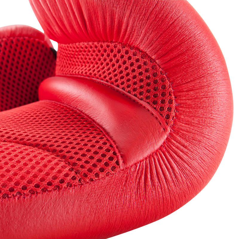 Gants De Boxe 100 Rouges Debutant Domyos By Decathlon