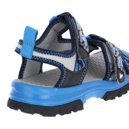 Kids’ Hiking Sandals MH120 TW  - Jr size 10 TO Adult size 6 - Blue