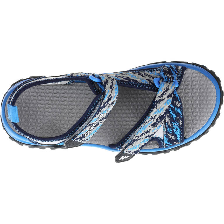 Kids’ Hiking Sandals MH120 TW  - Jr size 10 TO Adult size 6 - Blue