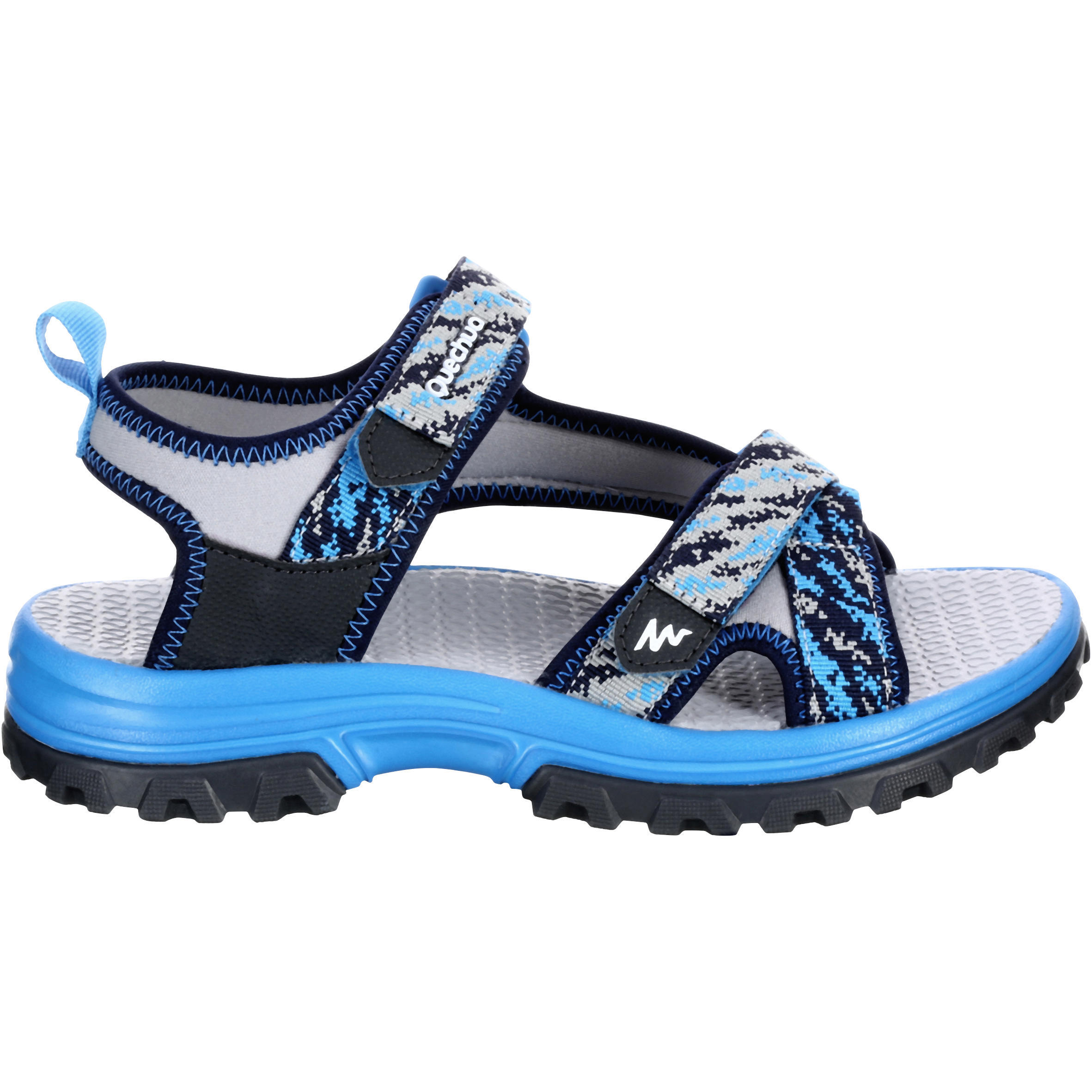 Kids’ Hiking Sandals MH120 TW  - Jr size 10 TO Adult size 6 - Blue 2/7
