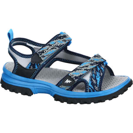 Kids’ Hiking Sandals MH120 TW  - Jr size 10 TO Adult size 6 - Blue