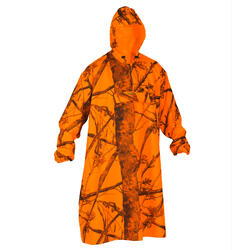 Poncho chasse battue camouflage fluo