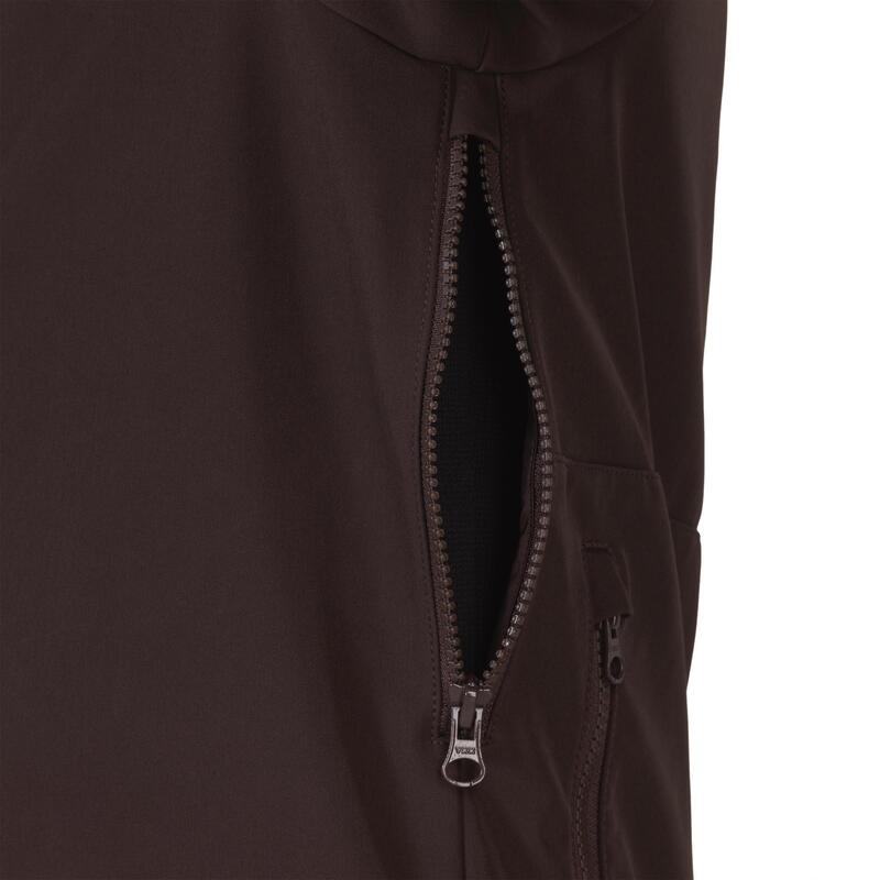 Softshell jas voor de jacht fluo bruin 500