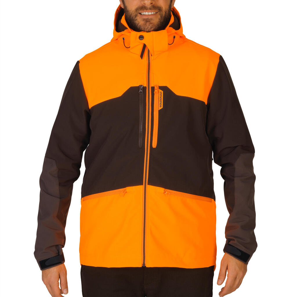 500 Softshell Jacket - Neon/Brown