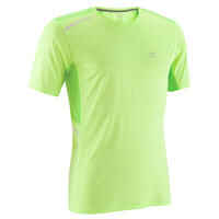 RUN DRY+ MEN'S RUNNING T-SHIRT YELLOW