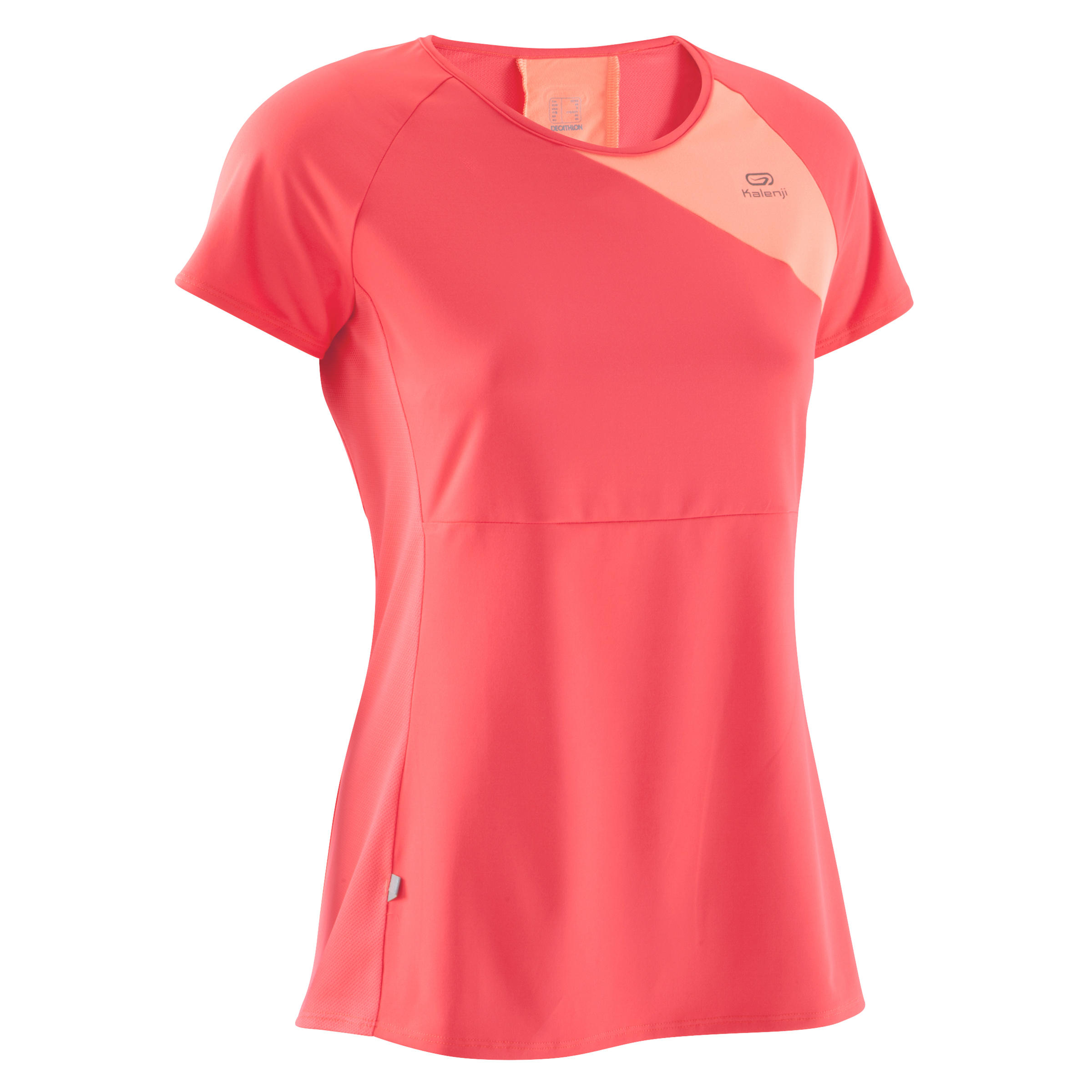 KALENJI Run Dry + Women's Running T-Shirt - Neon Coral