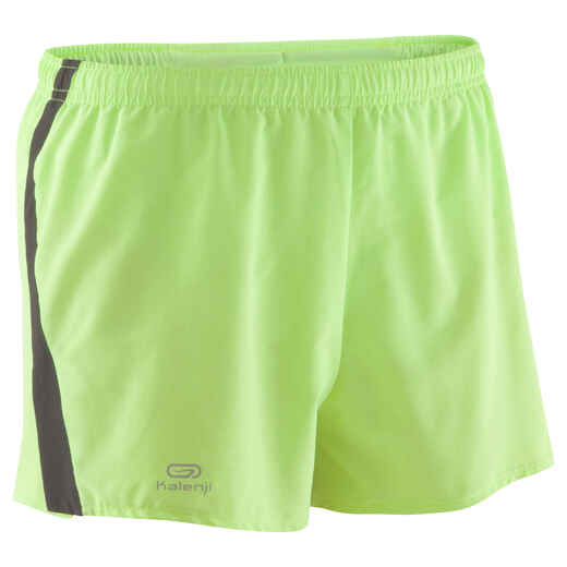 
      KIPRUN MEN'S RUNNING SPLIT SHORTS YELLOW
  