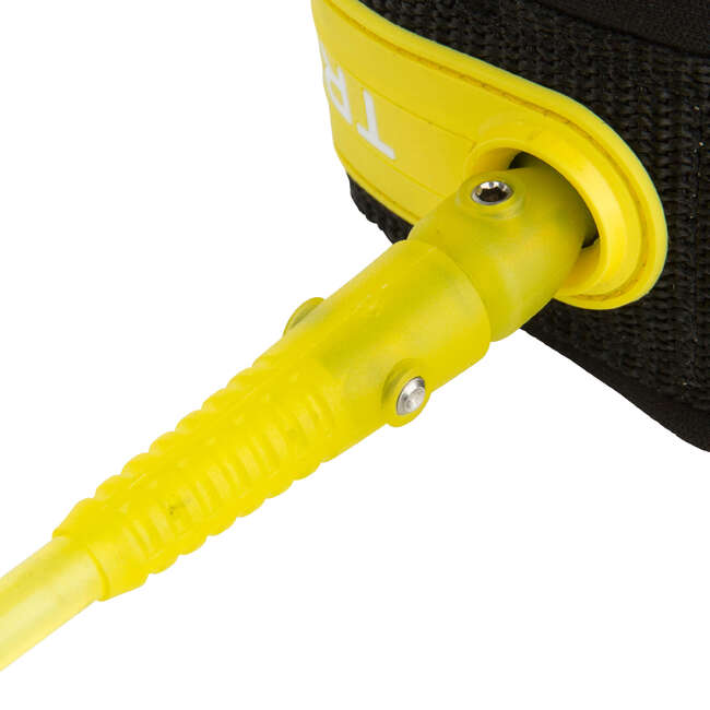 Leash para Surf 6' (183 cm) diâmetro 7 mm Amarelo OLAIAN À venda na