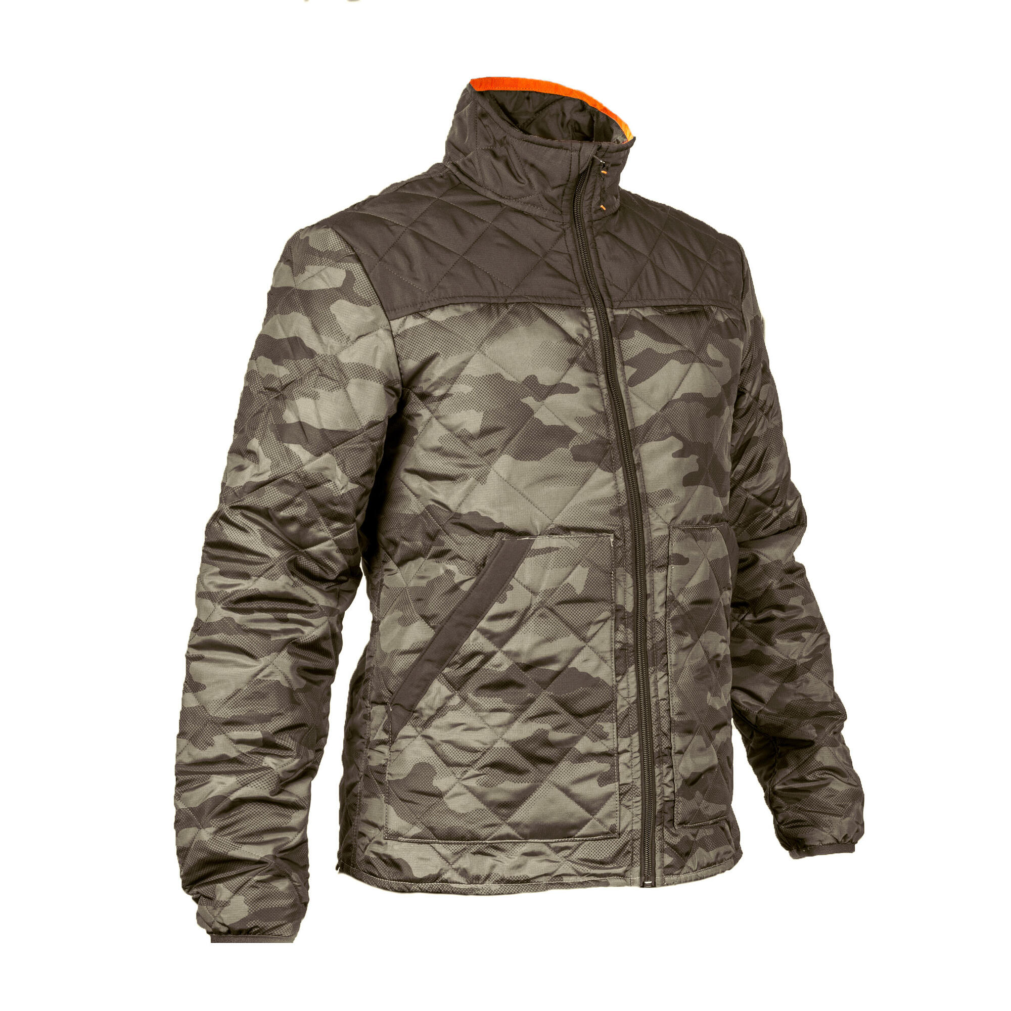 100 Padded Hunting Jacket - Camouflage Green | Solognac