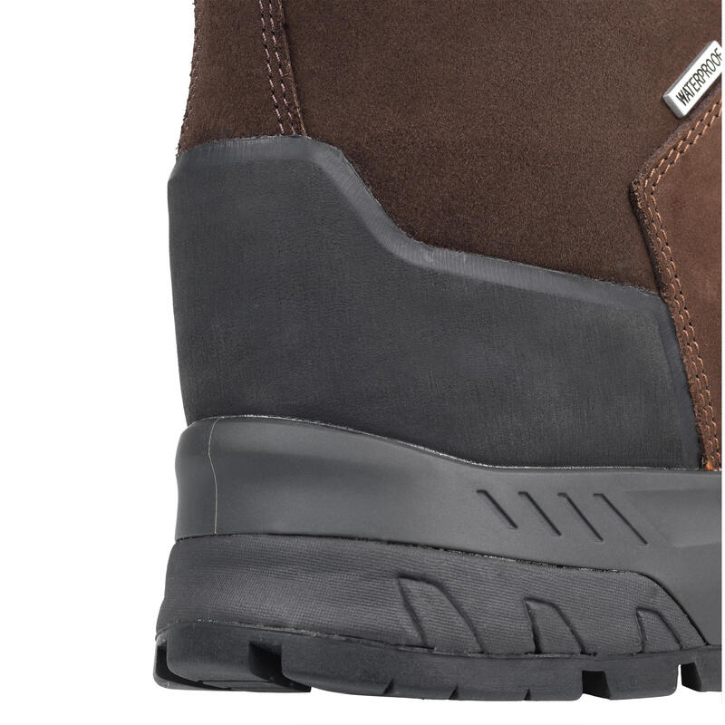 S500 Waterproof Leather Hunting Boots SOLOGNAC Decathlon