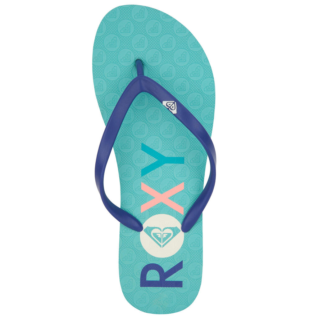 Roxy Sea Flip-Flops - Light Blue