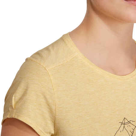 NH500 Women’s Country Walking T-Shirt - Yellow