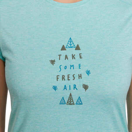 Women’s NH500 Country Walking T-shirt - Turquoise