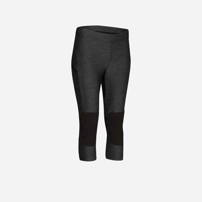 Leggings Wanderleggings Speed Hiking FH500 Helium Damen graumeliert Leggings Wanderleggings Speed Hiking FH500 Helium Damen graumeliert
