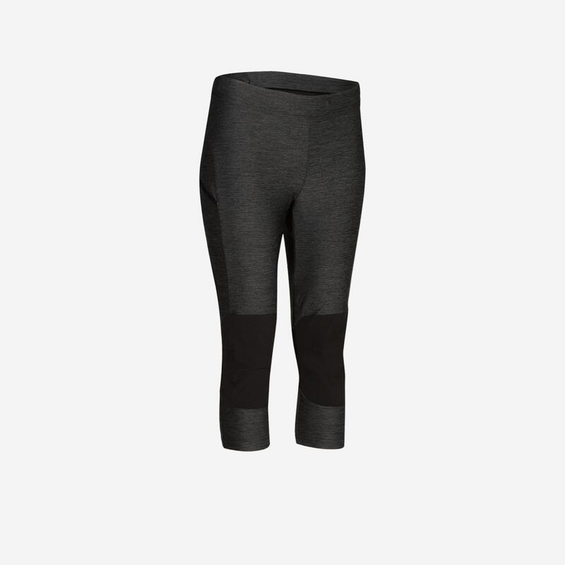Leggings Wanderleggings Speed Hiking FH500 Helium Damen graumeliert