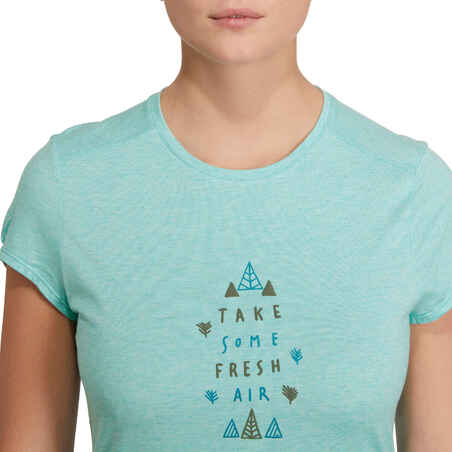 Women’s NH500 Country Walking T-shirt - Turquoise