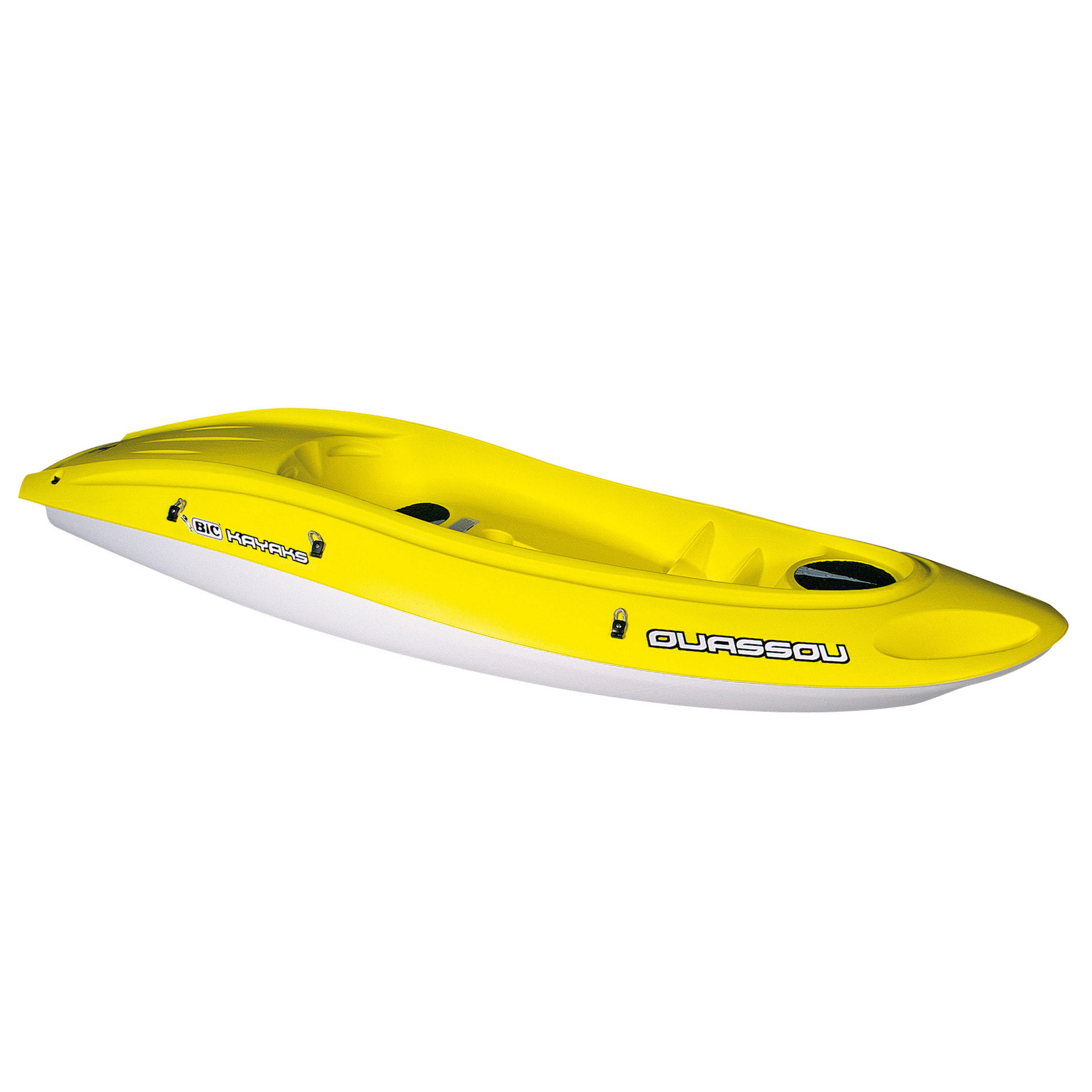 CANOA KAYAK RÍGIDO OUASSOU 1 PLAZA AMARILLO Bicsup Decathlon