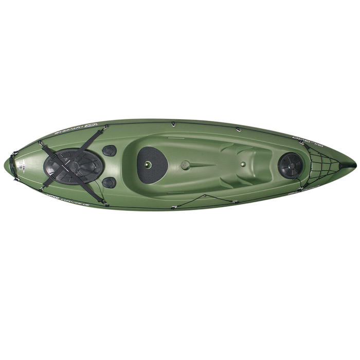 Canoa Kayak de pesca Bilbao Fishing verde 1 plaza Bicsup Decathlon
