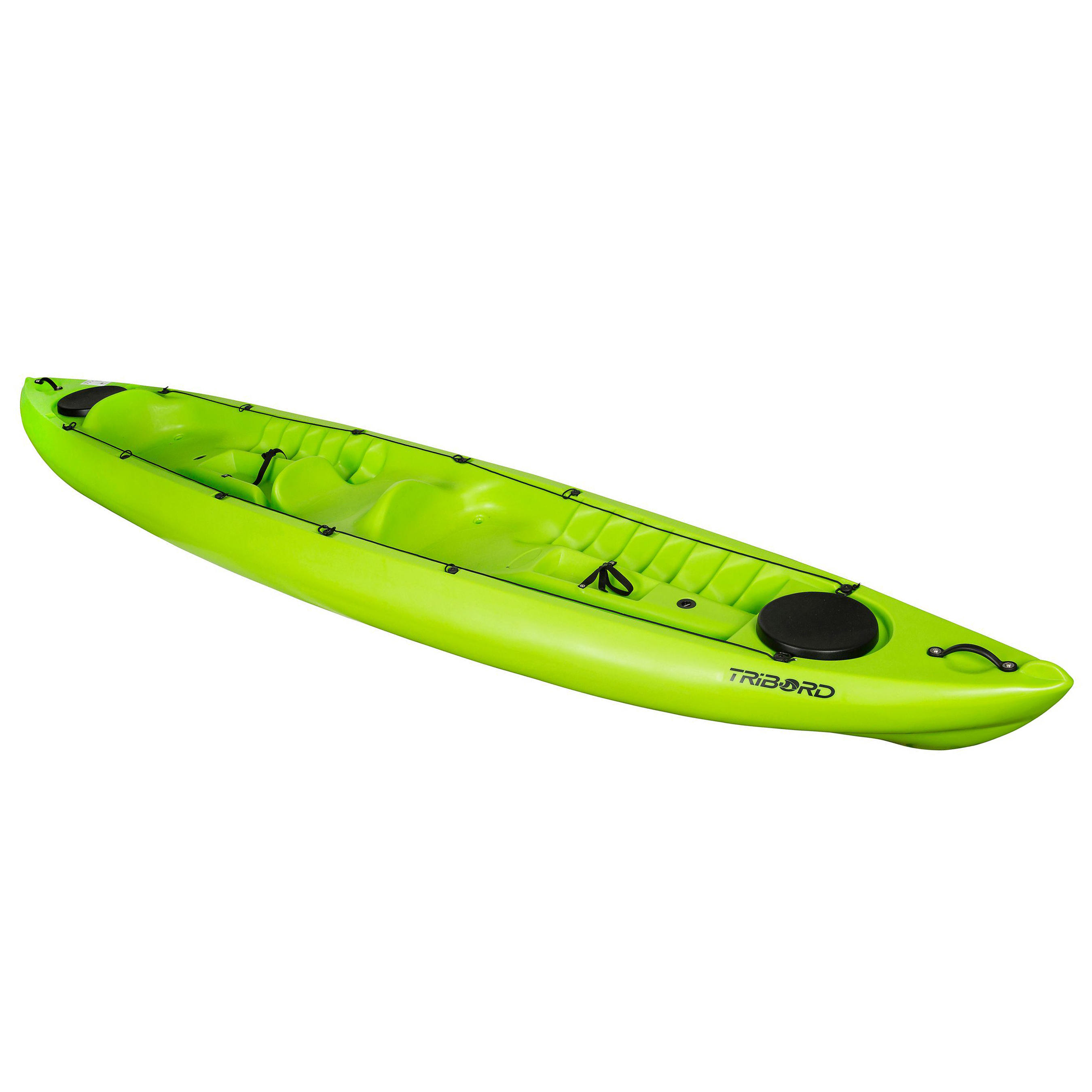 CANOA KAYAK RÍGIDO RK5002 TRAVESÍA Verde 2 adultos y 1 niño Tribord