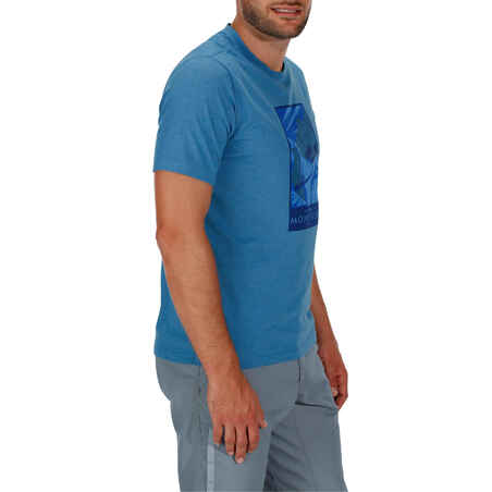 Men’s Short Sleeve Plain Hiking TIL 100 T-shirt - China Blue