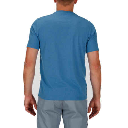 Men’s Short Sleeve Plain Hiking TIL 100 T-shirt - China Blue
