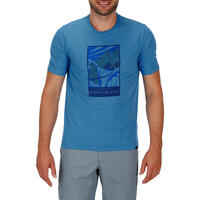 Men’s Short Sleeve Plain Hiking TIL 100 T-shirt - China Blue