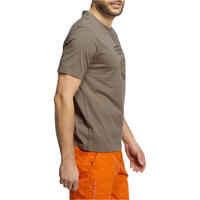 Men's short sleeved lowland hiking t-shirt Tech TIL 100 beige