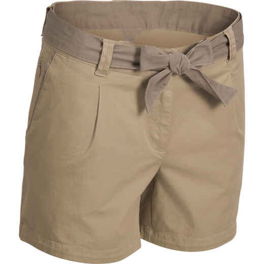 
      Wandershorts Arpenaz 100 Damen beige
  