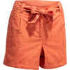 Arpenaz 100 Women's Nature Orange Hiking Shorts