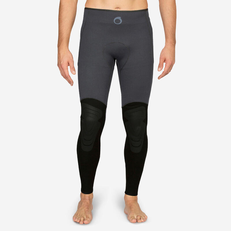 Pantalón Pesca Submarina SPF 500 Hombre Gris Neopreno 3 mm