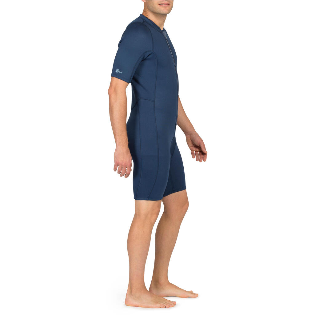 Neoprenanzug Shorty Schnorcheln 100 Herren blau