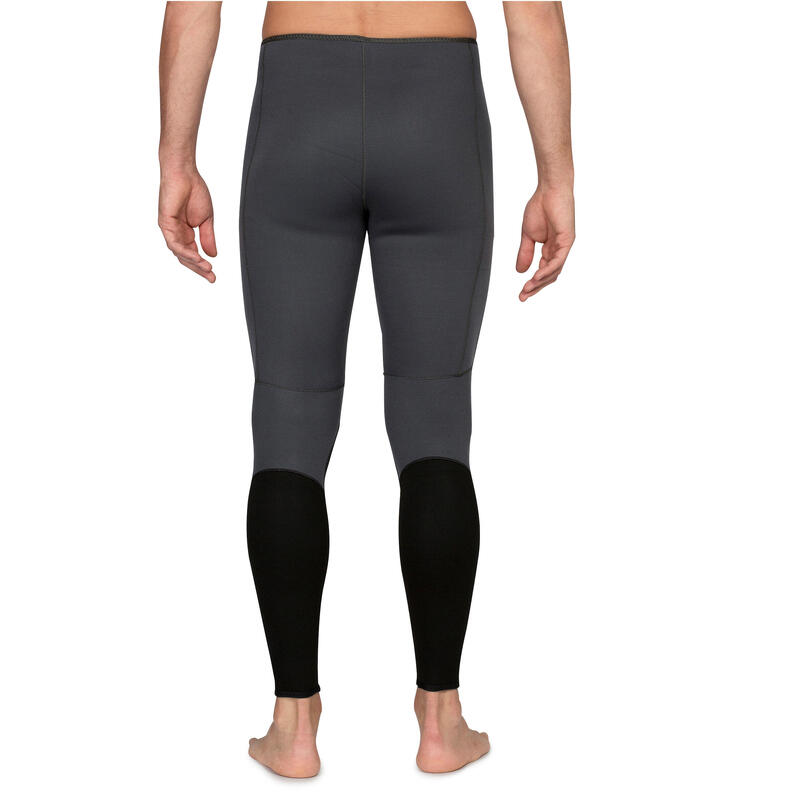 Pantalón Pesca Submarina SPF 500 Hombre Gris Neopreno 3 mm