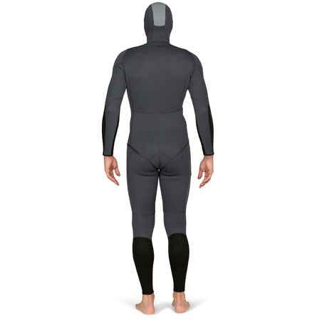 Men's  3 mm neoprene jacket SPF 500 grey