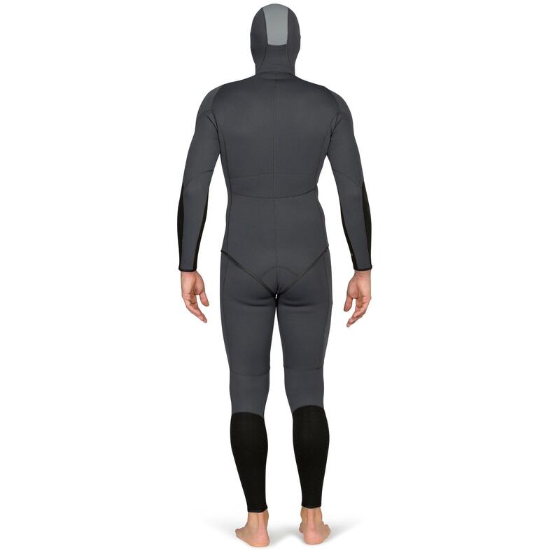 Neoprenjacke Freediving Herren 3 mm - SPF 500 grau