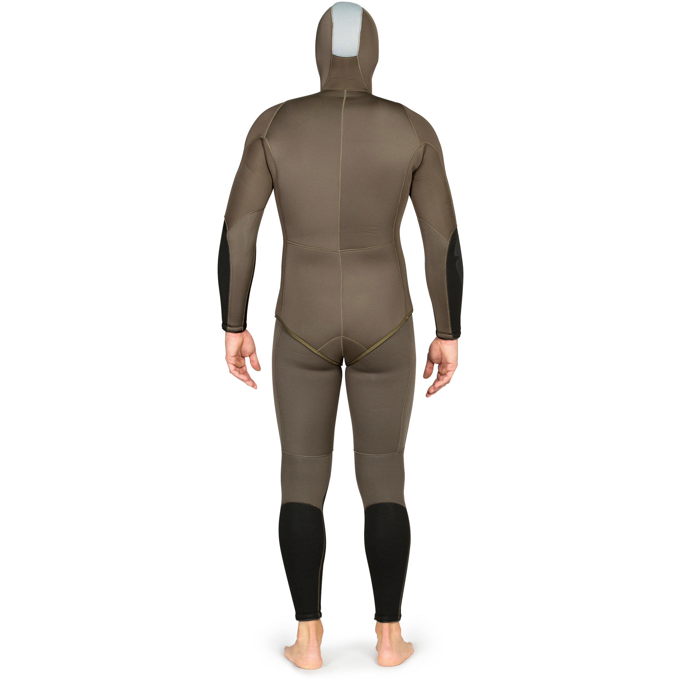 Men's spearfishing jacket 7 mm neoprene SPF 500 khaki 5/14