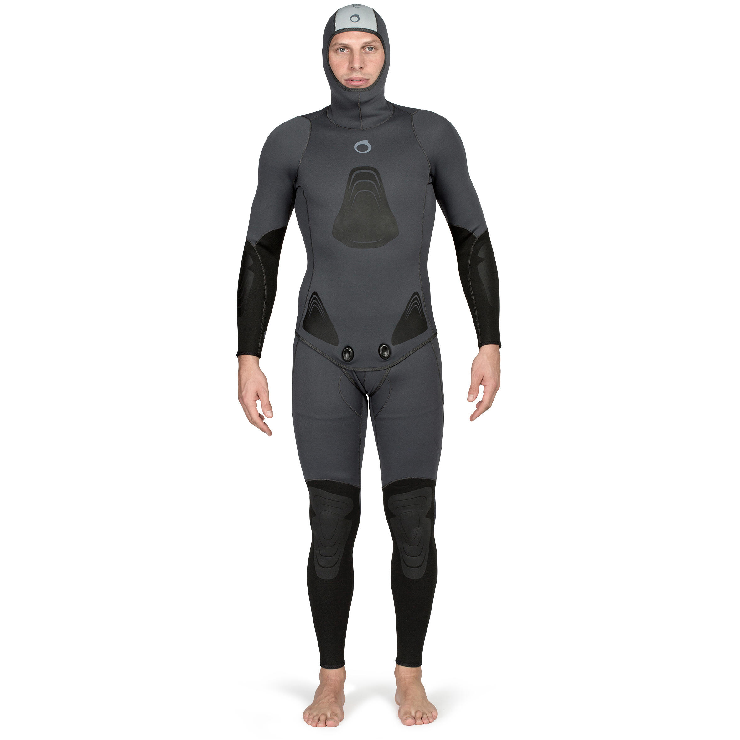 Uomo Giacca da caccia subacquea in neoprene 3 mm - SPF 500 grigio