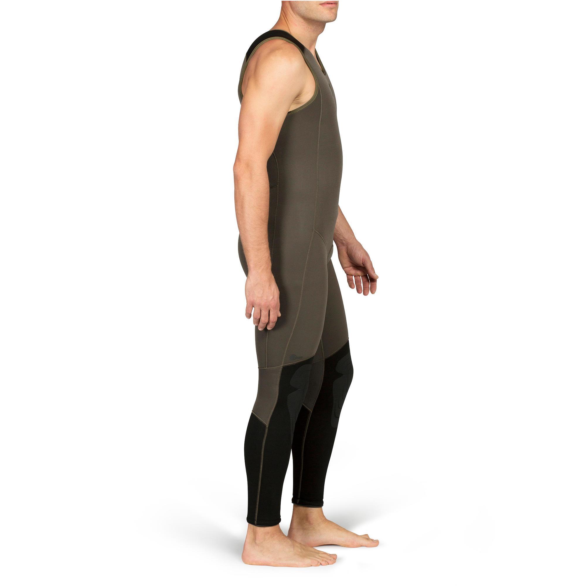 Uomo Tuta da caccia subacquea in neoprene 7 mm - SPF 500 kaki