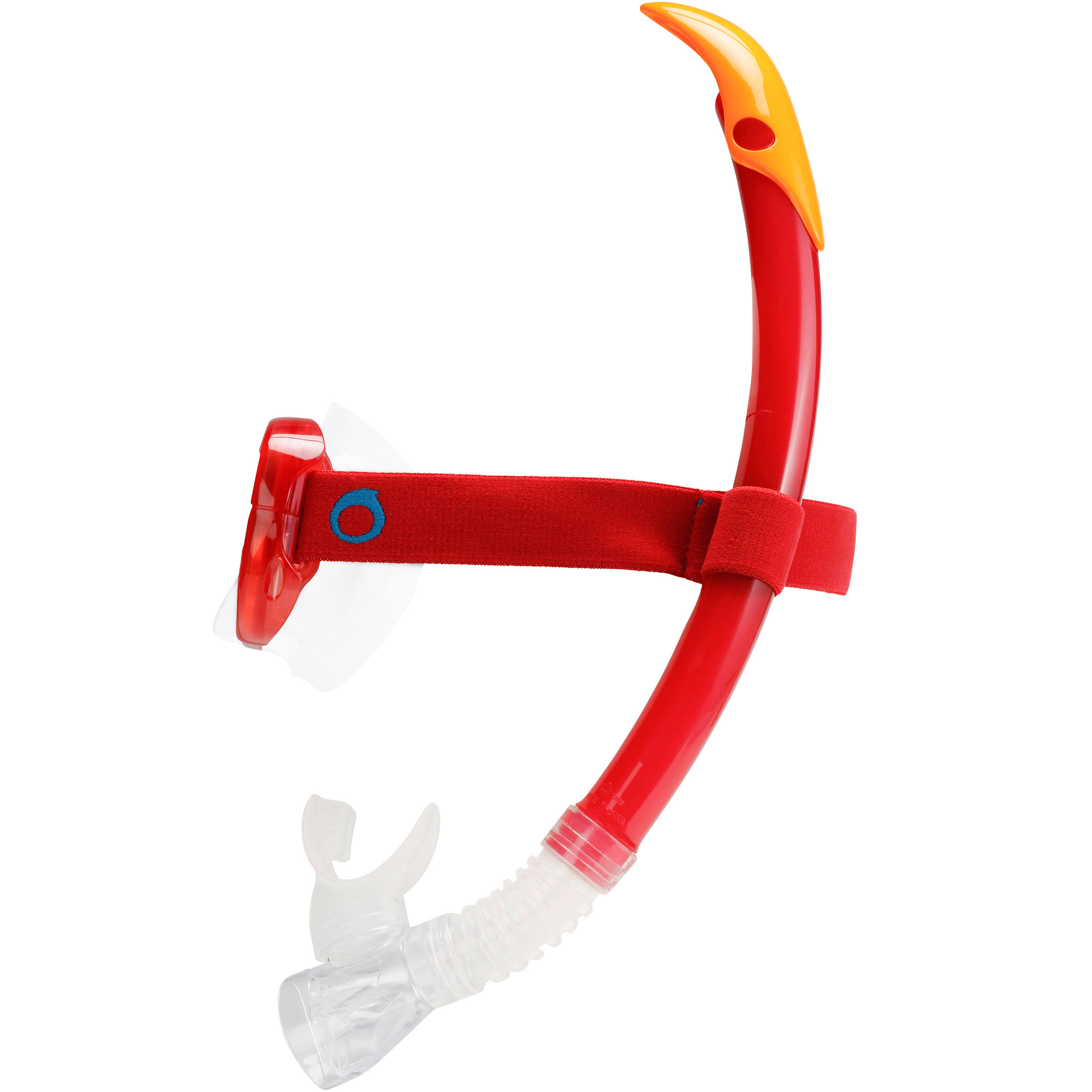 FRD120 freediving snorkel mask kit for adults red turquoise 12/19