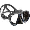 Dvojzorníková potápačská maska SCD 500 s čiernou lícnicou a modrým rámom