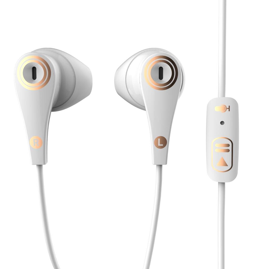 ONear 300 Wired Sports Earphones with Micro - White Leather