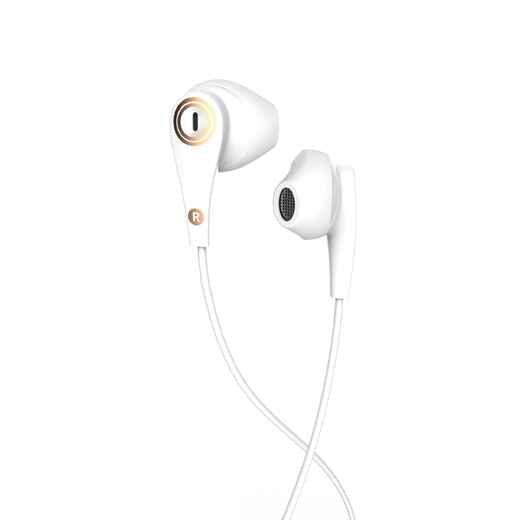 
      ONear 300 Wired Sports Earphones with Micro - White Leather
  