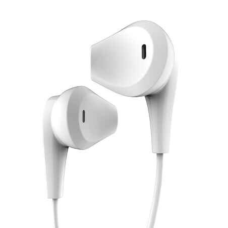 ONear 300 Wired Sports Earphones with Micro - White Leather