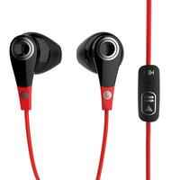 „ONear 300“ laidinės sportinės ausinės su mikrofonu – juodos ir raudonos