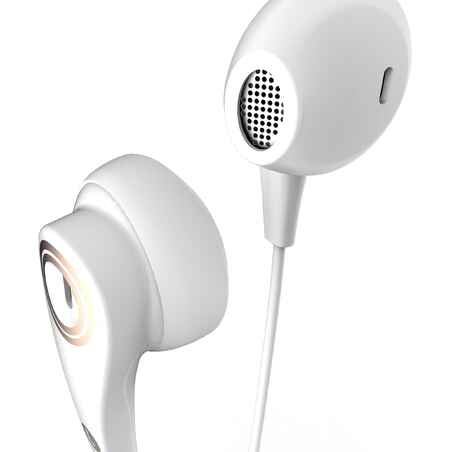 ONear 300 Wired Sports Earphones with Micro - White Leather