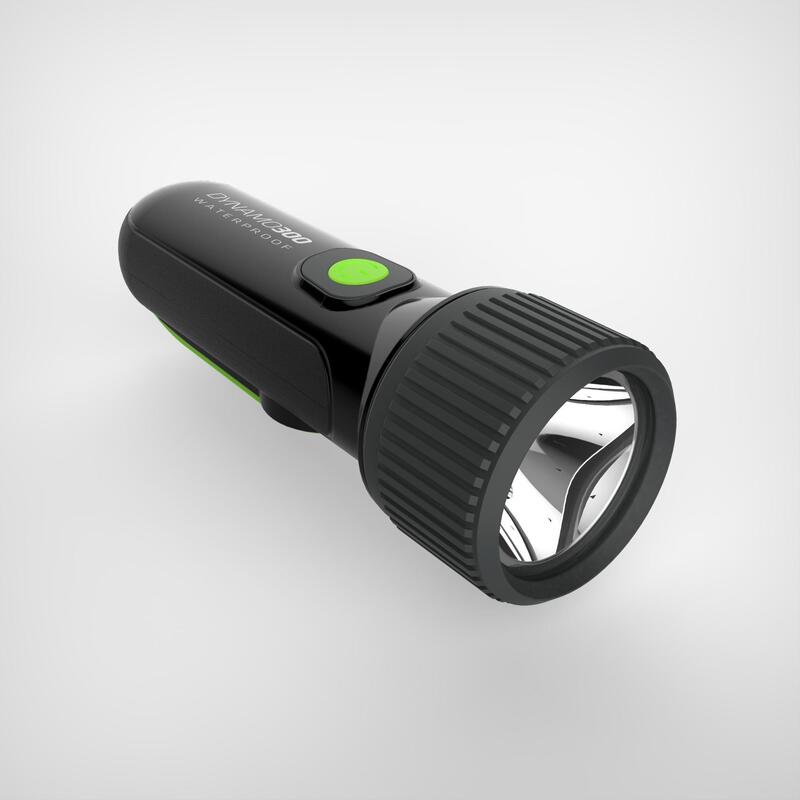 Lampe torche autonome étanche - DYNAMO 300 WP noire - 35 lumens