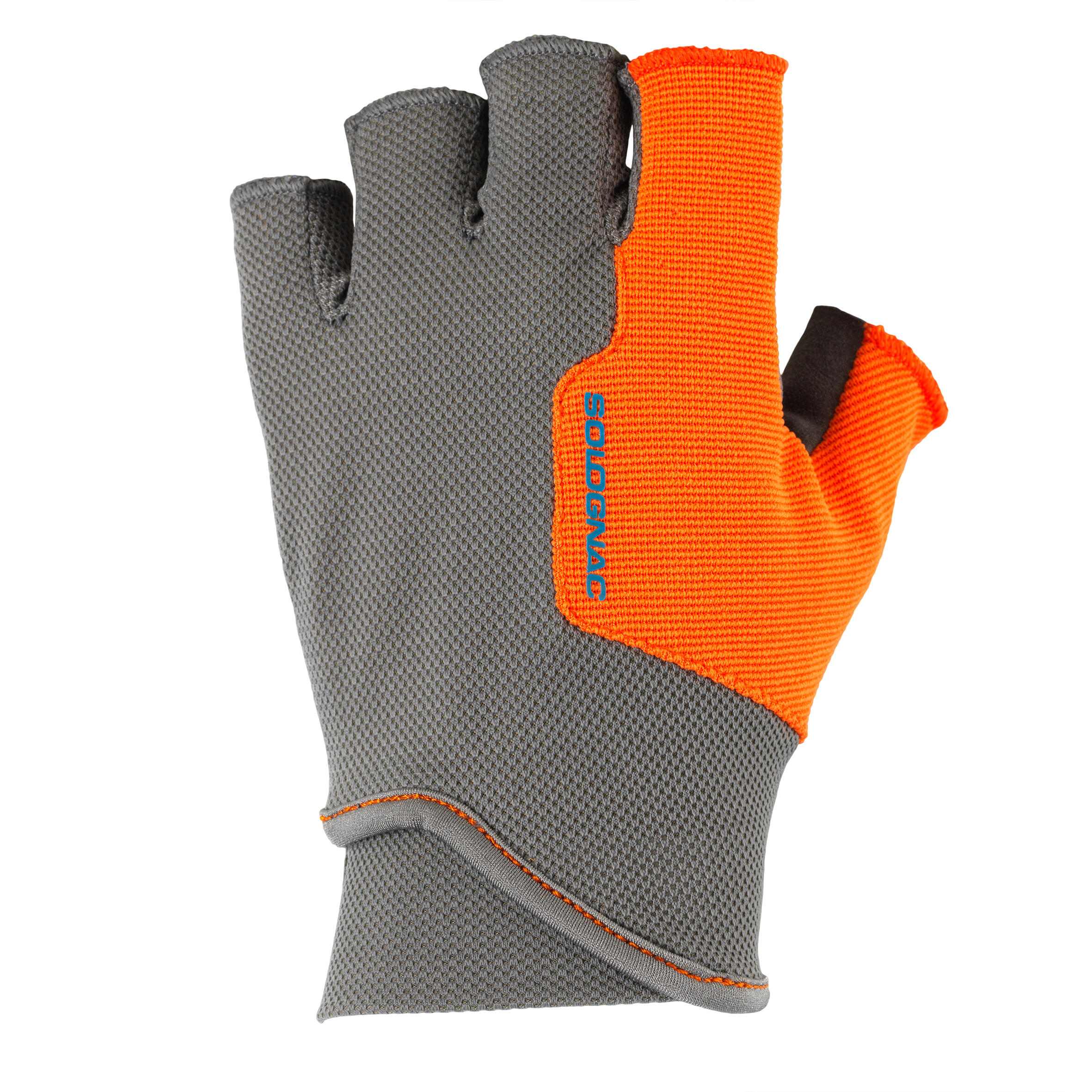 CLAY PIGEON SHOOTING MITTS - GREY, SOLOGNAC 1/9